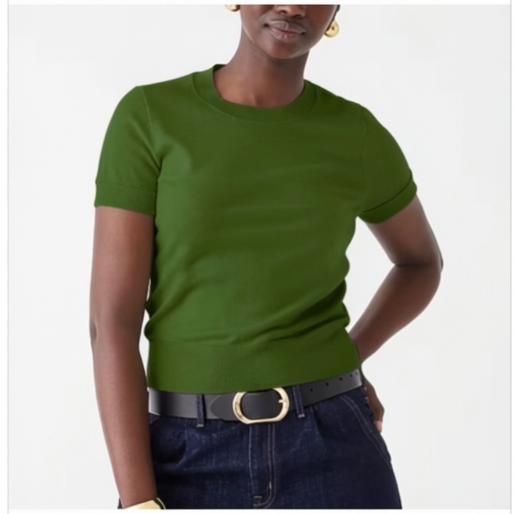 J. Crew Shrunken TENCEL™ lyocell-blend Sweater T-shirt S